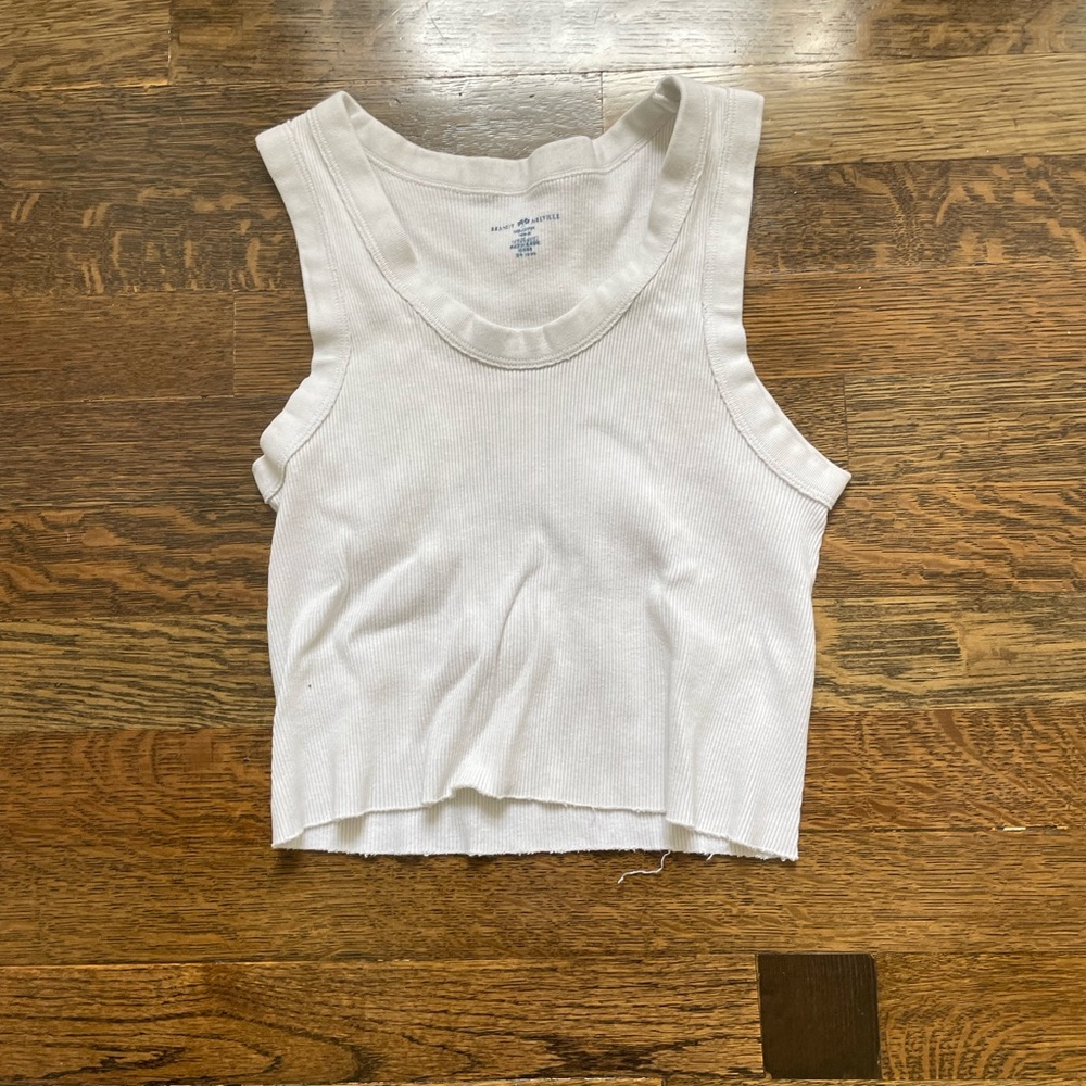 brandy melville white tank top